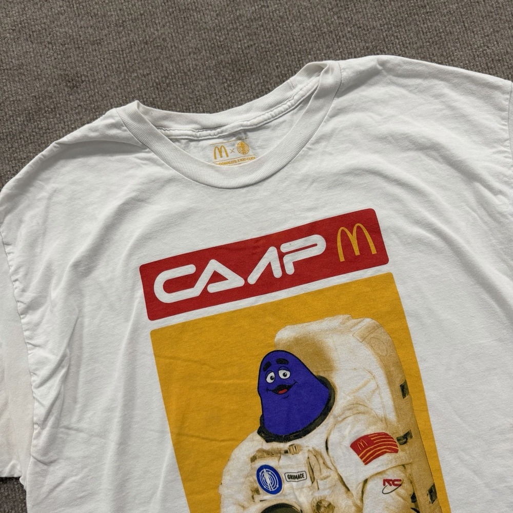 Kid Cudi x McDonald's Space Grimace T-Shirt Exclusive Collab — Size XL